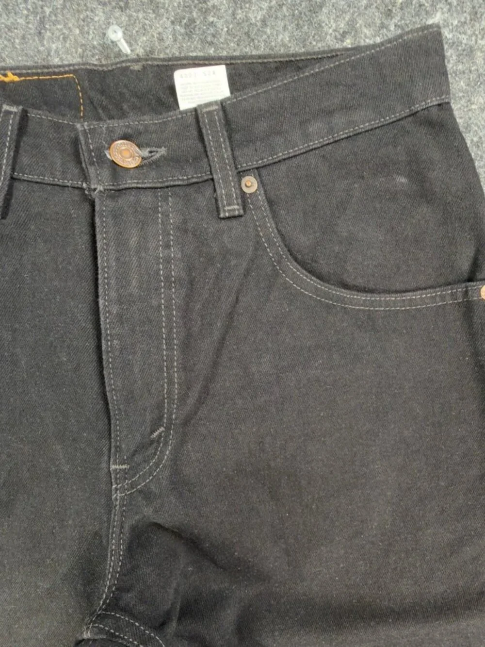 Levis 560 Jeans Mens W31 L34 Black Cotton Loose Tapered Vintage 1996 Made in USA